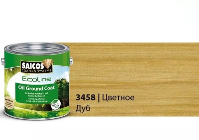 Ecoline Ol-Grundierung 3458 Eco (SAICOS) Цветной масляный грунт для дерева и паркета (дуб).
