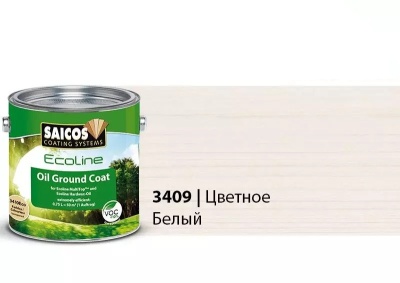 Ecoline Ol-Grundierung 3409 Eco (SAICOS) Цветной масляный грунт для дерева и паркета (белый).