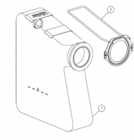 Mешок для пыли в сборе Flip (LAGLER) [1+2] (арт. 320.00.80.100)