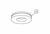 Щеточная тарелка с набивкой (1 штука) Trio (LAGLER) [14] (арт. 900.02.30.105)