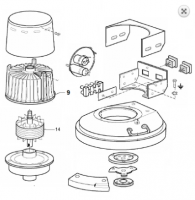 Columbus E400S - статор электродвигателя P40 [9] (арт. 20444331)