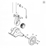 Columbus E400S - колесо + стопорное кольцо [34+35] (арт. 20030600+20028900)