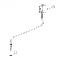 Выключатель в сборе с гайкой (с 2008г.) Trio (LAGLER) [27+19] (арт. 900.65.60.200 + 000.68.60.207)