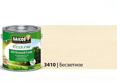 Ecoline Ol-Grundierung 3410 Eco (SAICOS) Цветной масляный грунт для дерева и паркета (бесцветный). 