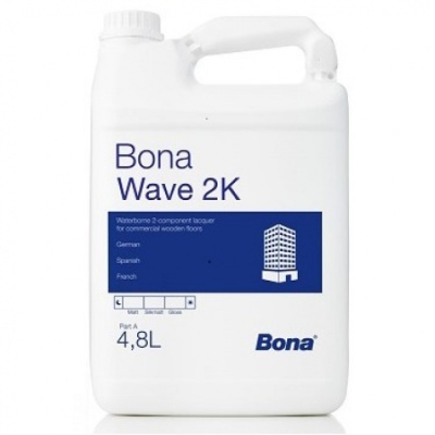 Wave 2K (BONA) 2К полиуретано-акриловый лак на водной основе 5л.