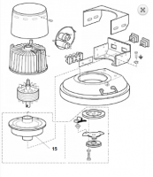 Columbus E400S - редуктор в сборе [15] (арт. 20530341)