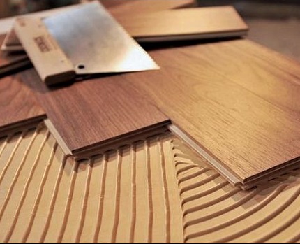 Укладка массивной доски