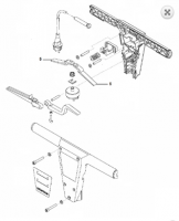 Columbus E400S - рычаг выключателя красный [5] (арт. 20896800)