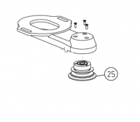 Шлифовальная тарелка 75 мм, в сборе Elan (LAGLER) [25] (арт.350.08.10.100)