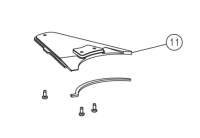 Крышка для короткой насадки, в сборе+уплотнение Flip (LAGLER) [11+12] (арт. 320.01.03.100 + 320.01.51.105)