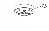 Шкив под тарелку, в сборе Trio (LAGLER) [22] (арт. 900.03.00.100)