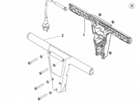 Columbus E400S - верхняя крышка рукоятки, цвет антрацит RAL7016 [1] (арт. 20897102)