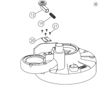 Натяжитель ремня вентилятора в сборе Trio (LAGLER) [12+19+2х20+4х21] (арт. 900.58.00.200 +000.31.20.091 +900.01.20.200 +7500.1006.012)