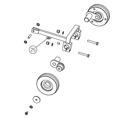 Lagler Hummel - колёсная база подъёмного устройства [25] (арт.100.04.00.100)