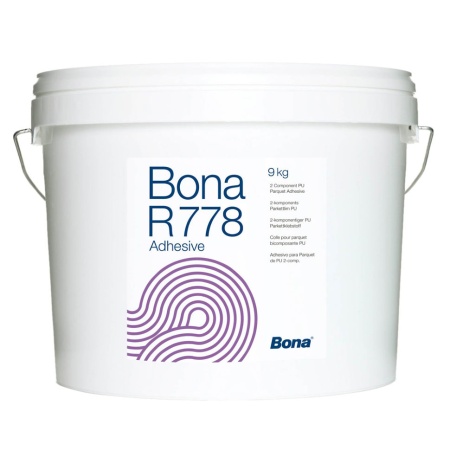 R 778 (BONA) Двухкомпонентный полиуретановый жестко-пластичный клей 10кг.