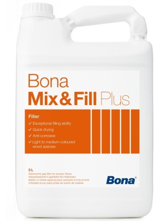 Mix Fill Plus (BONA) Шпатлёвка на водной основе для щелей до 3мм 5л.