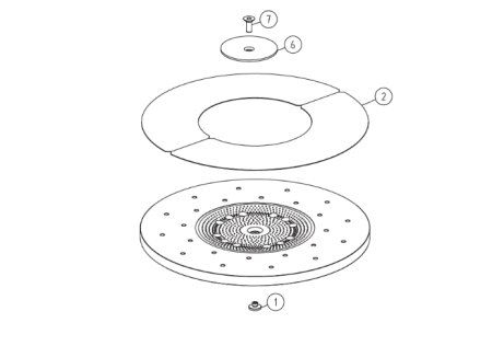 Lagler Single - шлифовальная тарелка в сборе (арт.850.02.10.100)