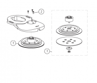 Шлифовальная тарелка 150мм в сборе  Elan (LAGLER) [7] (арт.350.03.52.100)