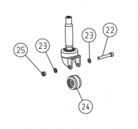 Kолесо в комплекте Flip (LAGLER) [24+22+25+2х23] (арт. 320.05.09.305 + 0912.1005.035 + 0980.1005.000 + 0125.1005.000)