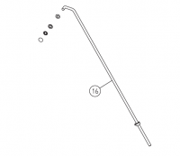 Lagler Hummel - рычажный механизм (верхняя часть) в сборе [51] (арт.100.04.58.100)