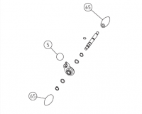 Lagler Hummel - набор шаровых ручек рычажного механизма [5+2х65] (арт.000.20.56.351 + 000.20.31.351)